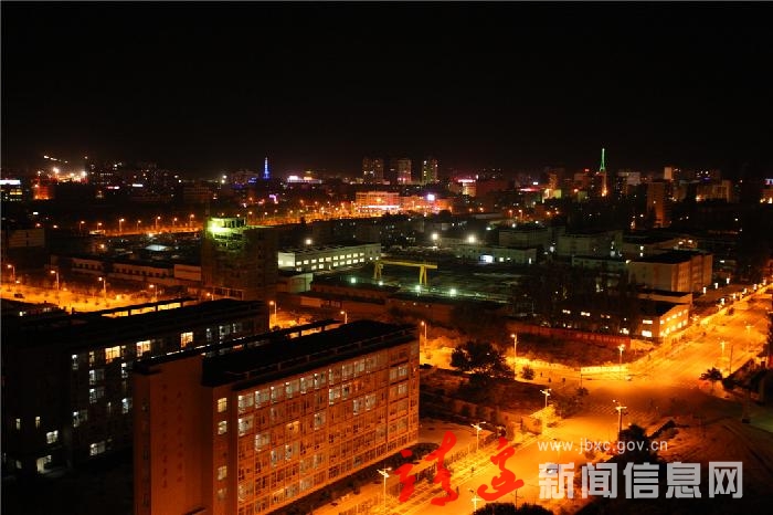 靖边新城区夜景美