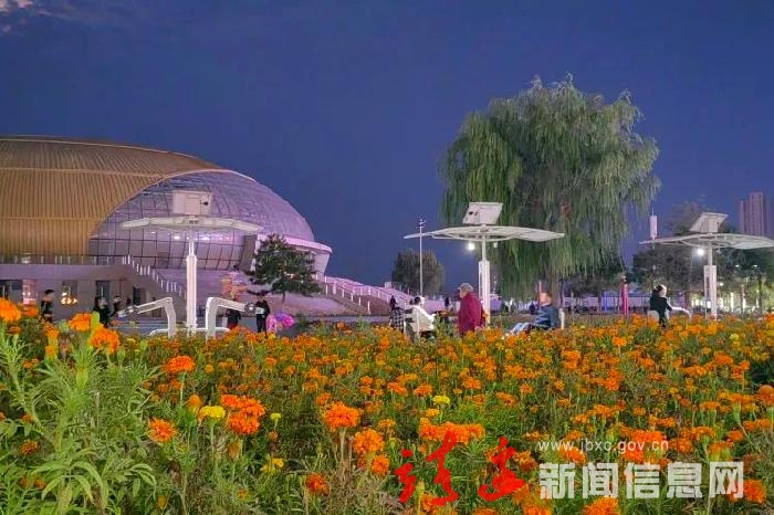 漫步靖边县城市运动公园，赏秋日胜景～～