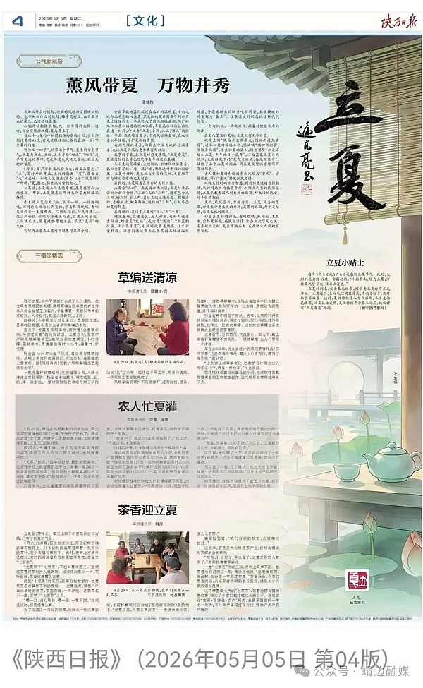 陕西日报｜靖边：农人忙夏灌